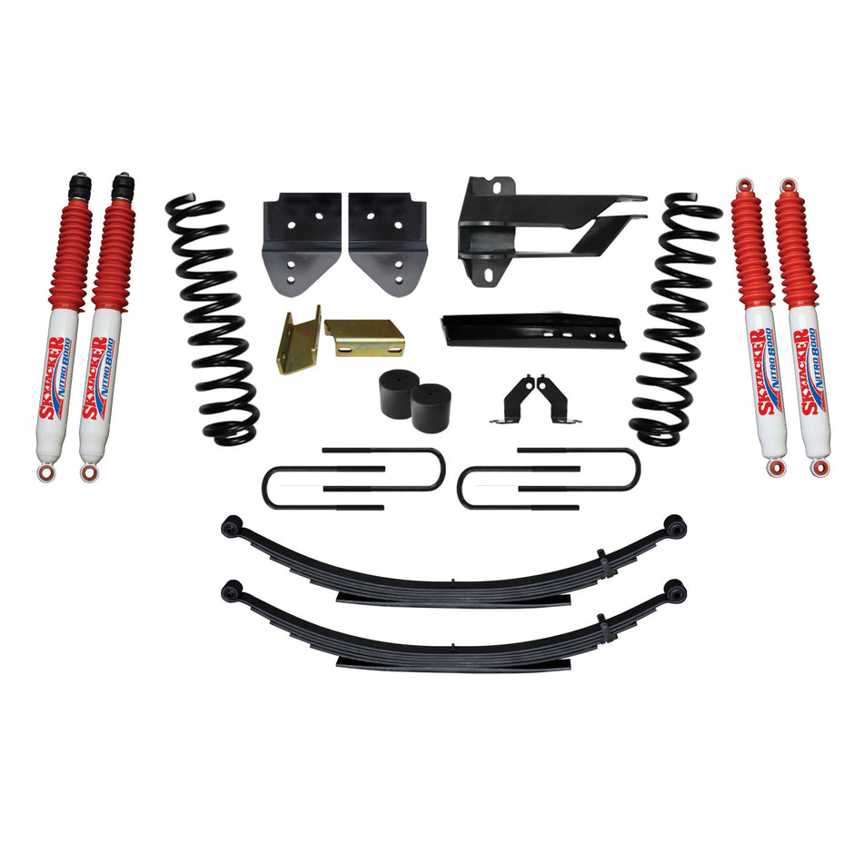 Skyjacker F17451KS-N Suspension Lift Kit Lift Bump Height: Skyjacker w/Shock Sold Stop As: 4Spacers 4 Kit Components Inch Suspensions Inch Powder susp
