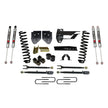 Suspension Lift Kit w/Shock 4 Inch Lift w/Adjustable 4-Links 17-19 Ford F-350 Super Duty Incl. Front Coil Springs Blocks U-Bolts Bump Stop Spacers Upper/Lower Radius Arms M9500 Monotube Shock Skyjacker