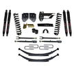 Suspension Lift Kit w/Shock 4 Inch Lift Incl. Front Coil Springs Rear Leaf Springs Adjustable 4-Links Black MAX 8500 Shocks 17-19 Ford F-250/ F-350 Super Duty Diesel Skyjacker