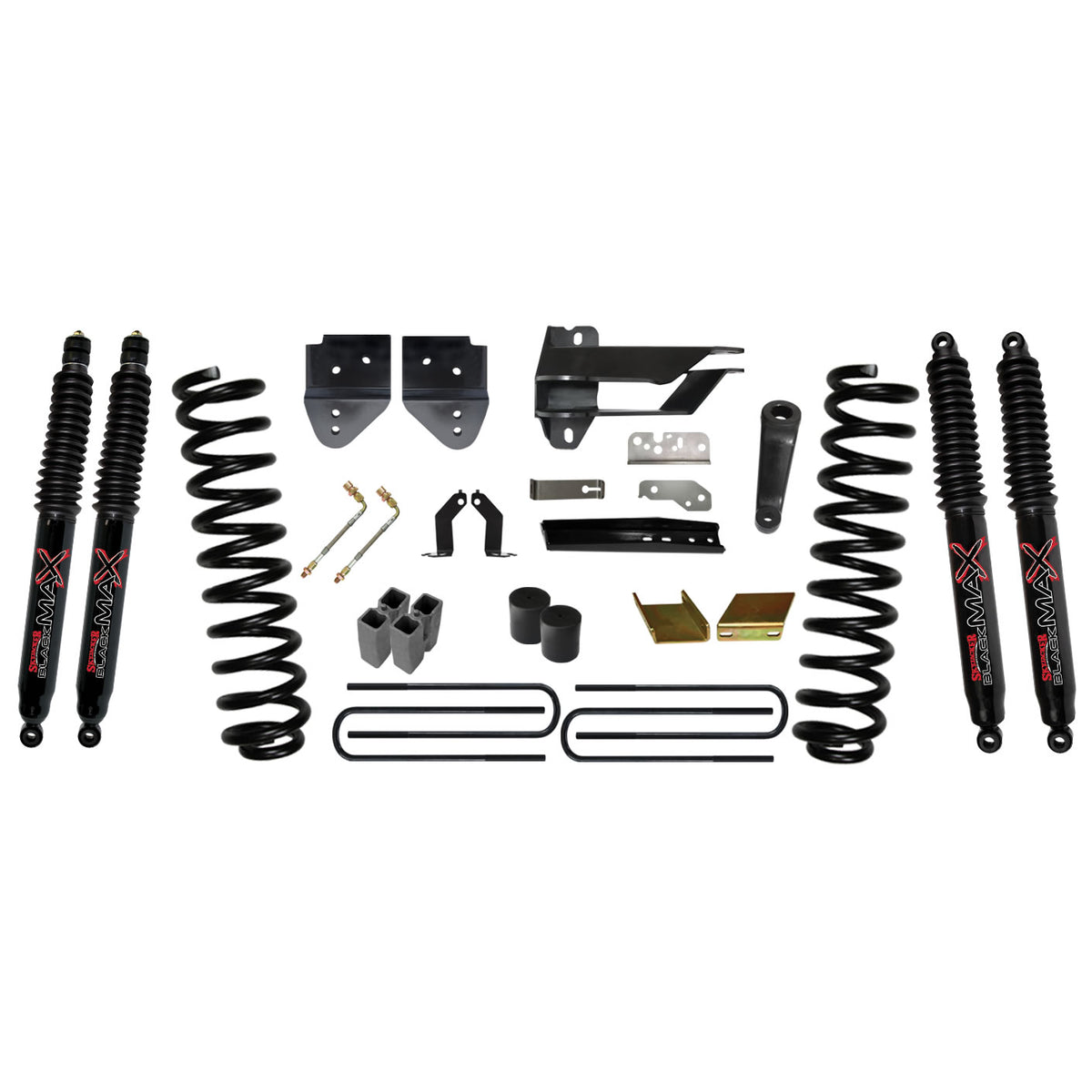 Skyjacker F17601K-B Skyjacker Lift Kit 6 Inch Lift 17-19 Ford F-250 Components Suspensions Powder suspension Super Duty CoatedIncludes Black lift6Resi