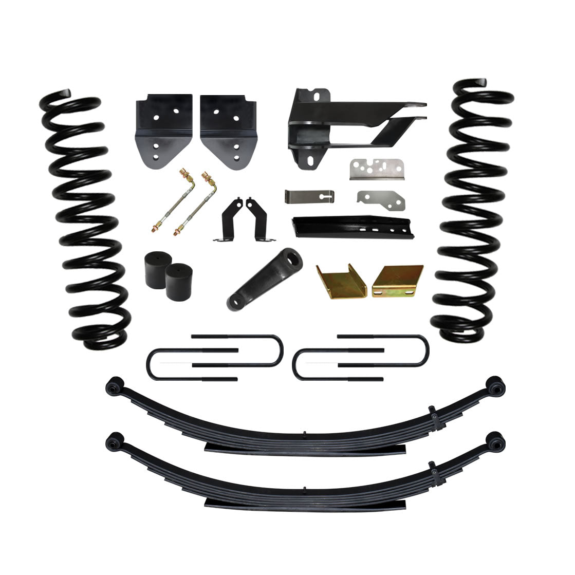 Lift Kit 6 Inch Lift Includes Front Coil Springs Rear Leaf Springs 17-19 Ford F-250/ F-350 Super Duty Diesel Skyjacker