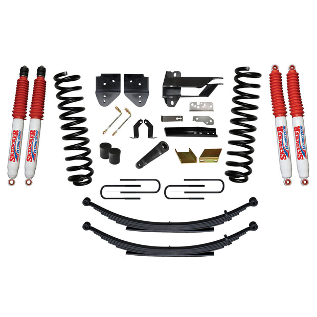 Suspension Lift Kit w/Shock 6 Inch Lift Incl. Front Coil Springs Rear Leaf Springs Hydro 7000 Shocks 17-19 Ford F-250/ F-350 Super Duty Diesel Skyjacker