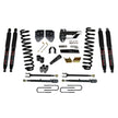 Suspension Lift Kit w/Shock 6 Inch Lift w/Adjustable 4-Links 17-19 Ford F-350 Super Duty Incl. Front Coil Springs U-Bolts Bump Stop Spacers Radius Arms Lowering Brackets Black Max 8500 Shocks Skyjacker