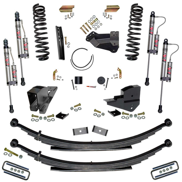 4 Inch Lift Kit with Front Coils, Rear Leafs, and ADX 2.0 Remote Reservoir Shocks Skyjacker