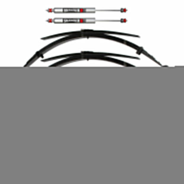 Suspension Lift Kit w/Shock M95 Performance Shocks 2 Inch Lift Incl. Front/Rear Leaf Springs Rear Block Front/Rear U Bolt Kits Spring Bushing Kit 73-78 Ford F-250 Skyjacker