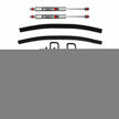 Suspension Lift Kit w/Shock M95 Performance Shocks 4 Inch Lift Incl. Front Leaf Springs Front U Bolt Kit PN F7240 Spring Bushing Kit Rear Add-A-Leafs 73-78 Ford F-250 Skyjacker