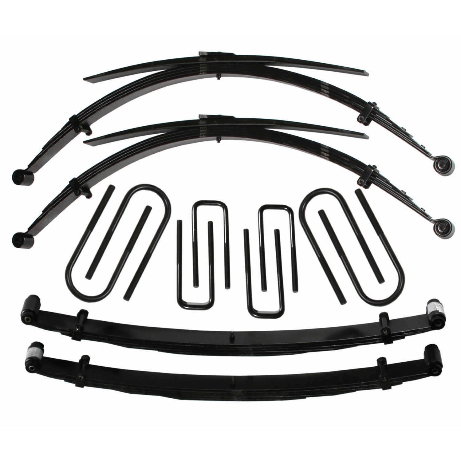 Lift Kit 4 Inch Lift For Use w/High Boy Includes Front/Rear Leaf Springs Front/Rear U Bolt Kits Spring Bushing Kit 73-78 Ford F-250 Skyjacker