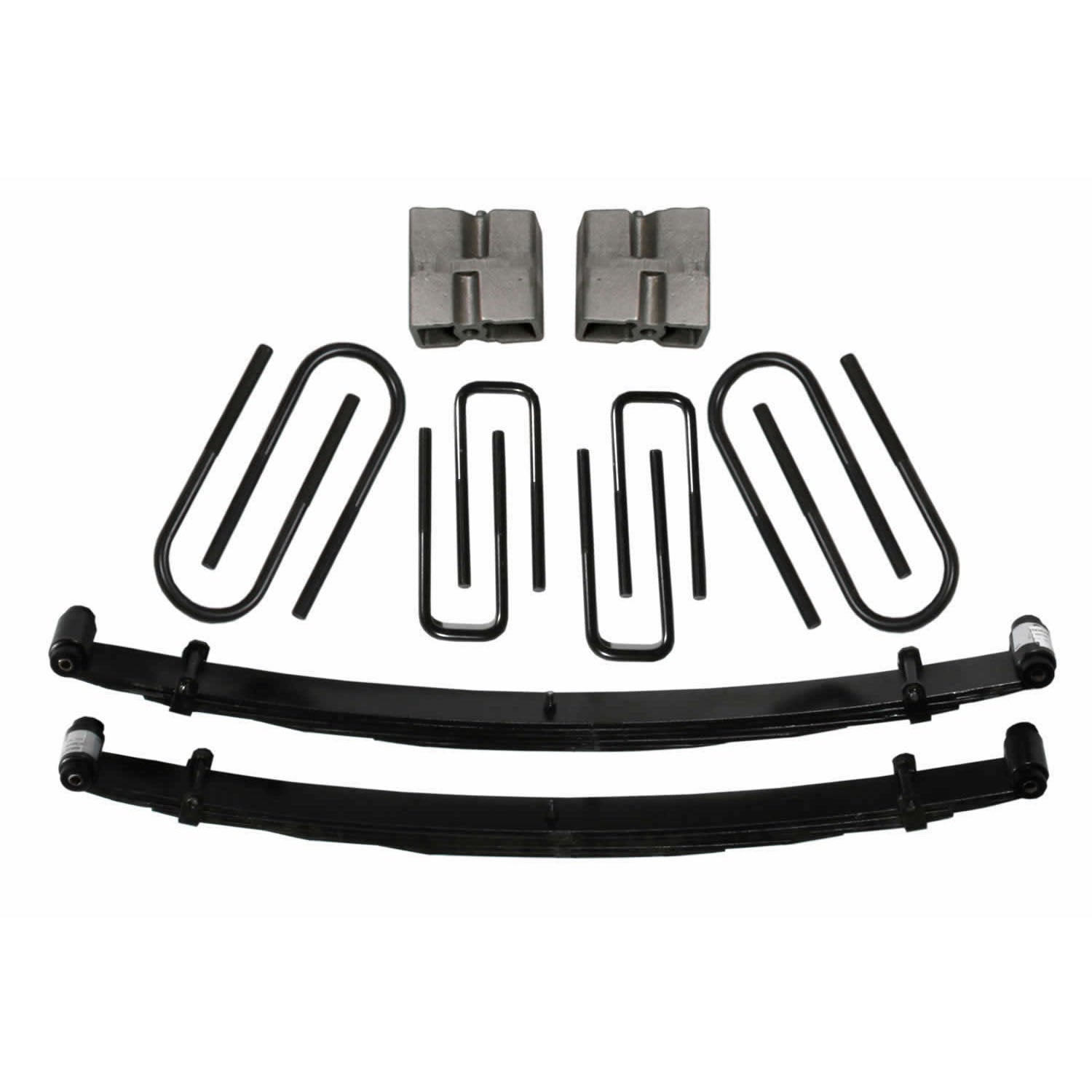 Lift Kit 4 Inch Lift 77-79 Ford F-250 Includes Front Leaf Springs Front/Rear U Bolt Kits Spring Bushing Kit Rear Block Skyjacker