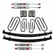 Suspension Lift Kit w/Shock M95 Performance Shocks 4 Inch Lift 77-79 Ford F-250 Incl. Front Leaf Springs Front/Rear U Bolt Kits Spring Bushing Kit Rear Block Skyjacker