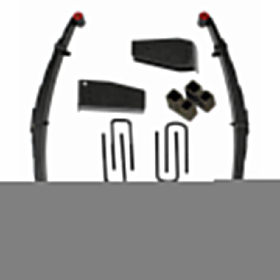 Lift Kit 6 Inch Lift 80-98 Ford F-250 80-85 Ford F-350 Includes Front Leaf Springs Hinge Brackets Front/Rear U Bolt Kits Spring Bushing Kit Rear Block Skyjacker