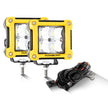 3 Inch 40W LED Pods Light Spot/Flood Multicolor frame with wiring harness for SUV ATV UTV Trucks Pickup Boat