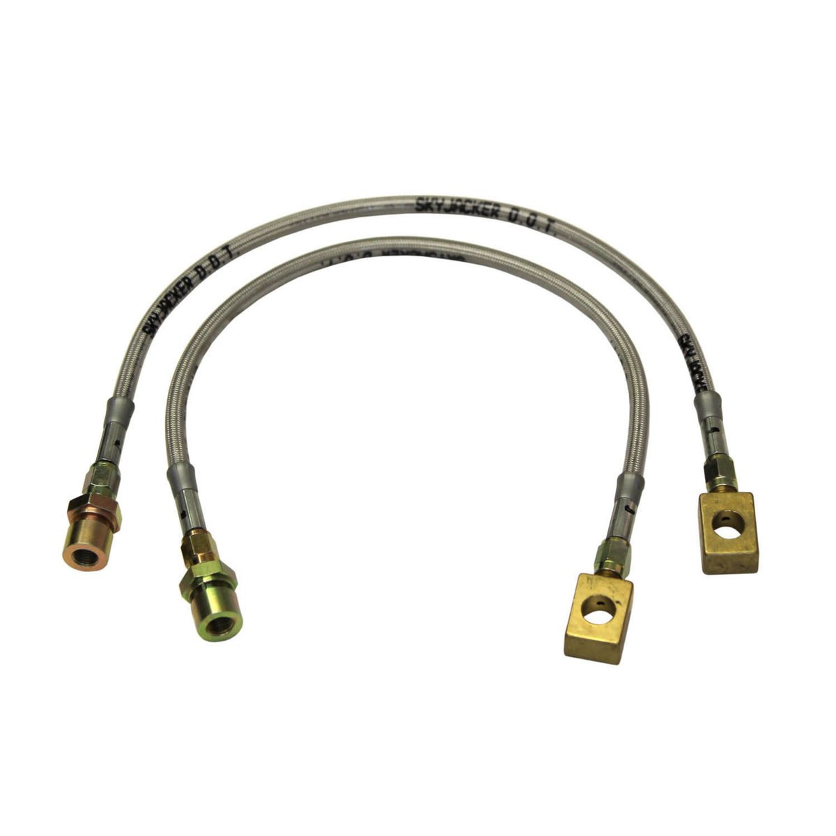 Jeep Stainless Steel Brake Line 77-81 Front Lift Height 0-2.5 Inch Pair Skyjacker