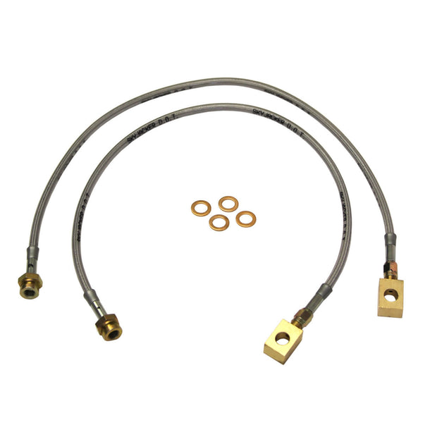 Stainless Brake Line 80-89 Ford Bronco Front 4.0-8" Lift Skyjacker (FBL80)