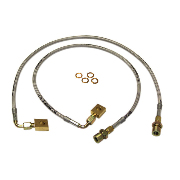 Stainless Brake Line 00-05 Ford Excursion Front 4.0-8" Lift Skyjacker (FBL92)