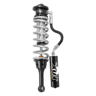 10-13 Ford Raptor Front Coilover Internal Bypass Factory Race 3.0 Remote Reservoir 7.6 Inch 0-2 Inch Lift Fox Offroad Shocks