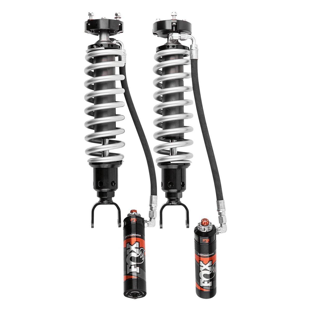19-Up Ram 1500 w/ UCA Front Coilover Performance Elite 2.5 Remote Reservoir 2-3 Inch Lift Dual Speed Compression Adjuster Fox Offroad Shocks