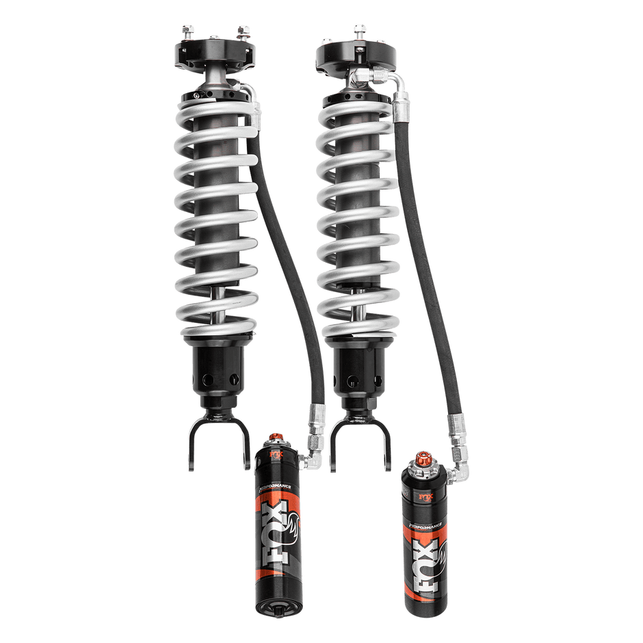 19-Up Ram 1500 w/ UCA Front Coilover Performance Elite 2.5 Remote Reservoir 2-3 Inch Lift Dual Speed Compression Adjuster Fox Offroad Shocks