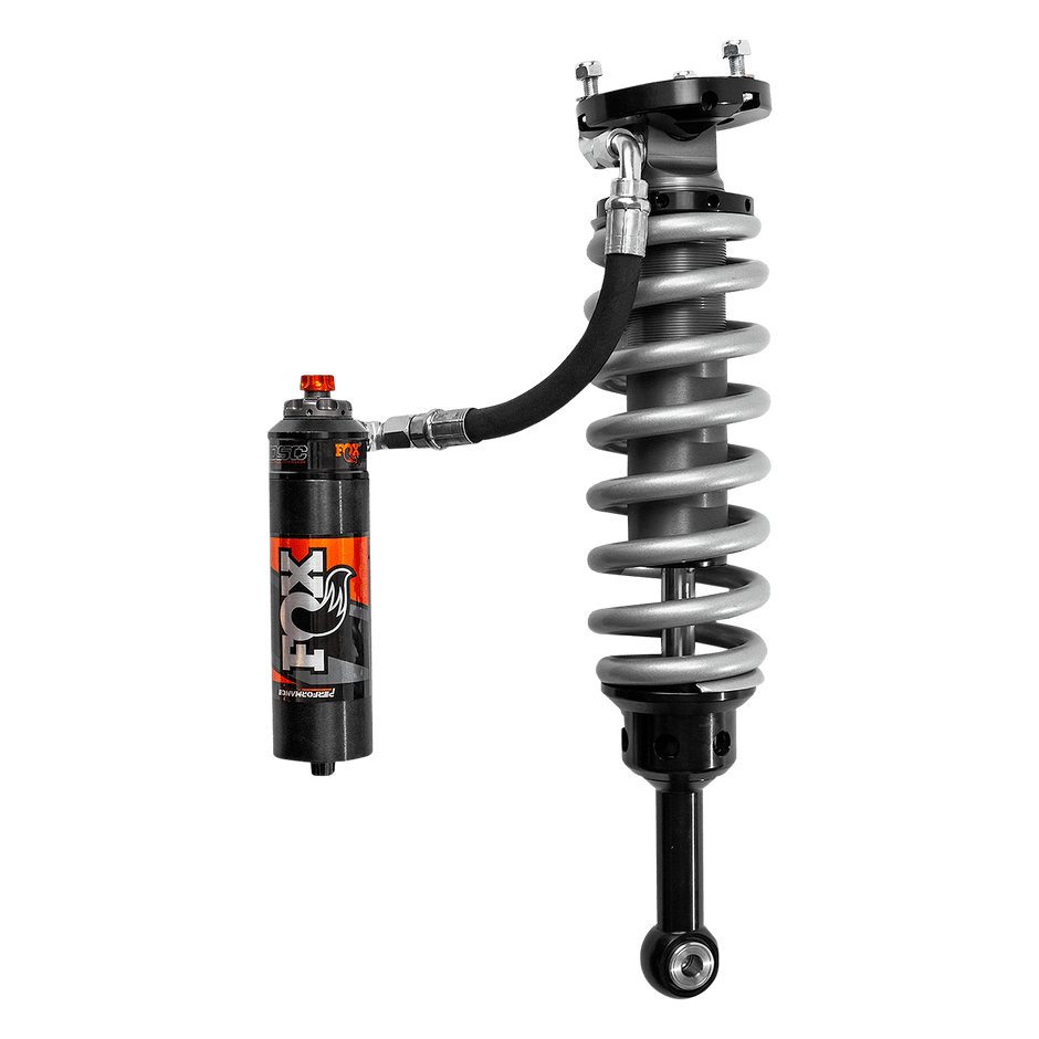 05-Up Toyota Tacoma Front Coilover Performance Elite 2.5 Remote Reservoir 2-3 Inch Lift Dual Speed Compression Adjuster Fox Offroad Shocks