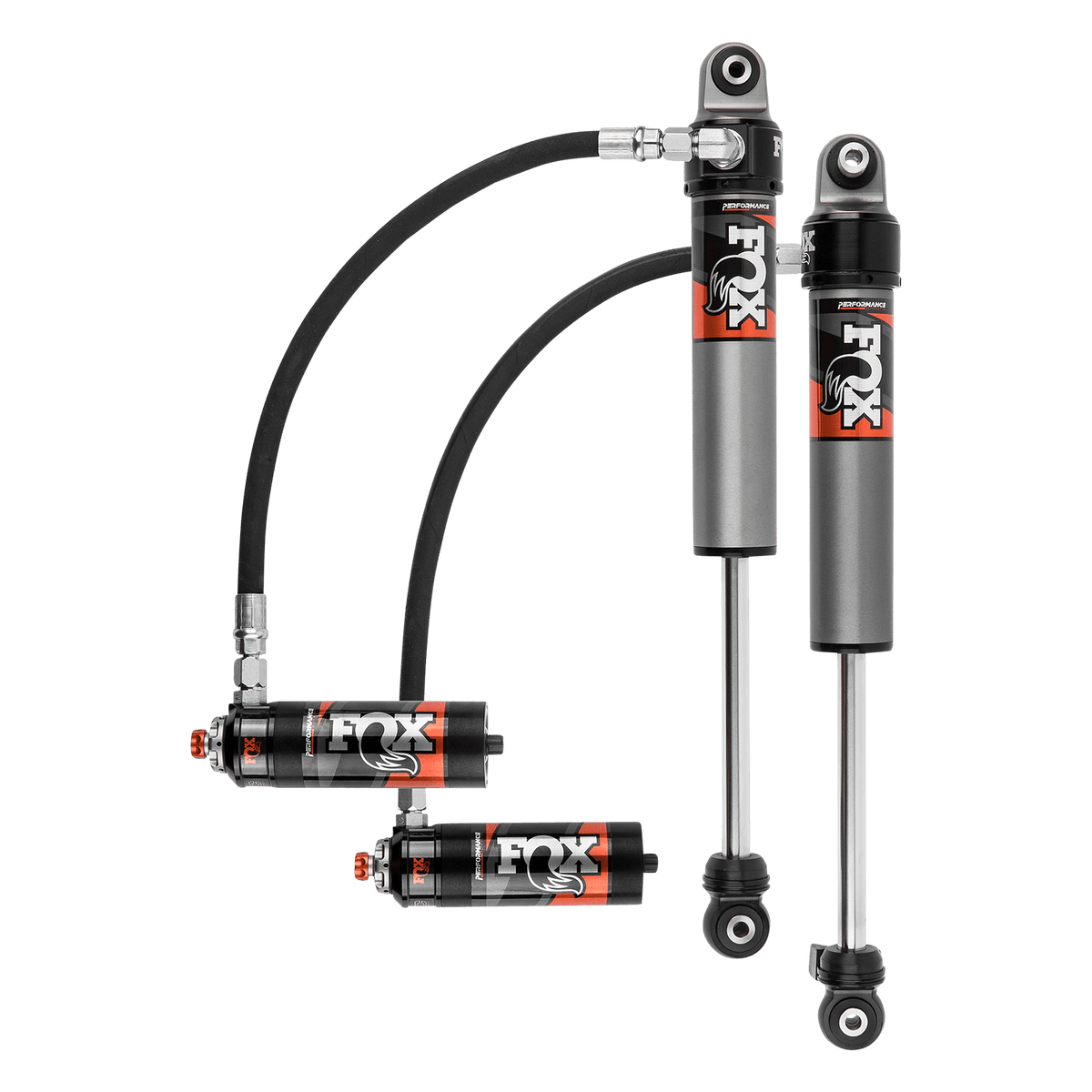 2018-2024 Jeep JL No Mojave Front Performance Elite 2.5 Remote Reservoir 3.5-4 Inch Lift Dual Speed Compression Adjuster Fox Offroad Shocks