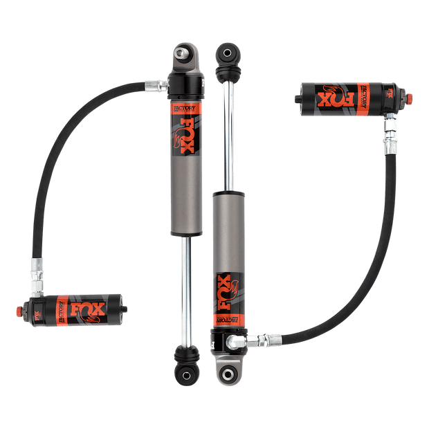 97-Up Y61 & 88-97 Y60 Nissan Patrol Rear Factory Race 2.5 Remote Reservoir 0-2.5 Inch Lift Fox Offroad Shocks
