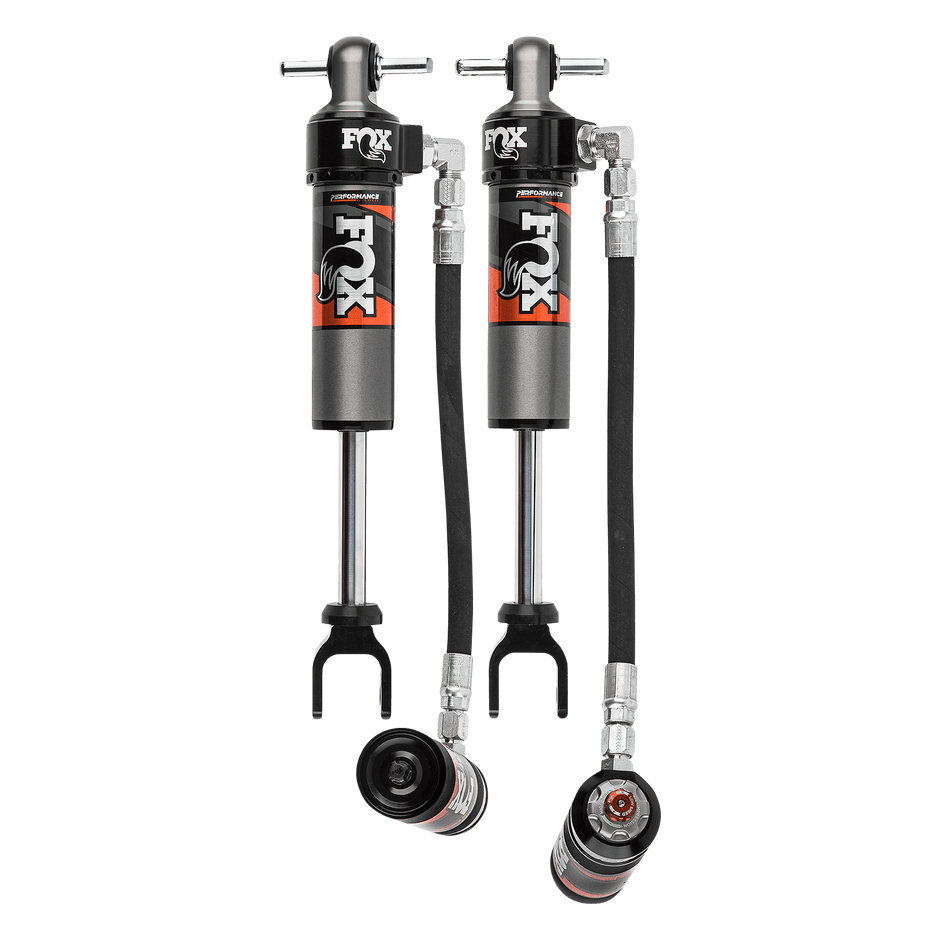 20-Up Silverado/Sierra 2500/3500 w/ UCA Front Performance Elite 2.5 Remote Reservoir 5.7 Inch 1.5-2.5 Inch Lift Dual Speed Compression Adjuster Fox Offroad Shocks