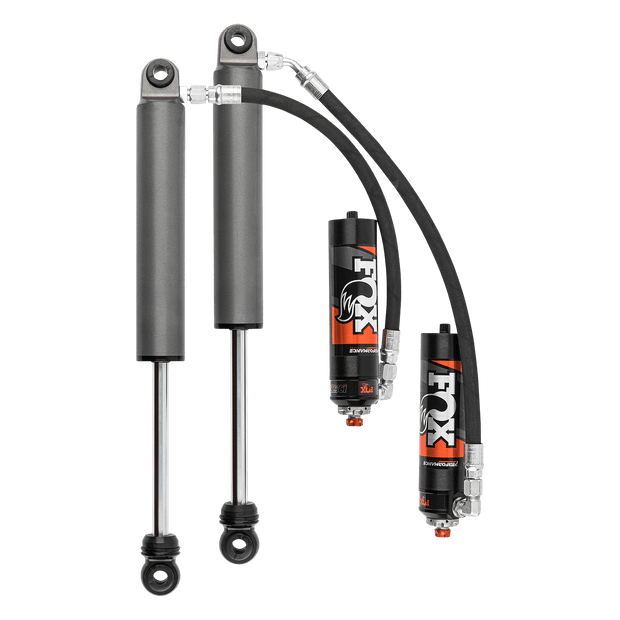 2019-2024 Silverado/Sierra 1500 Rear Performance Elite 2.5 Remote Reservoir 10.5 Inch Non-TB/Non-AT4 2.5-4 Inch Lift TB/AT4 0-2 Inch Lift Dual Speed Compression Adjuster Fox Offroad Shocks