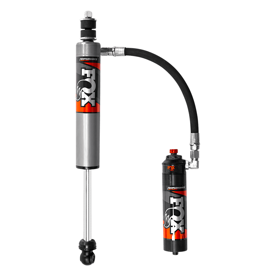 05-Up Toyota Tacoma Rear Performance Elite 2.5 Remote Reservoir 0-1.5 Inch Lift Dual Speed Compression Adjuster Fox Offroad Shocks