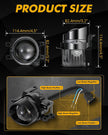 (2pcs/Set)3 Inch 100W Bi-LED Projector Lens Fog Light 6000K HD Lens- Toyota Bracket