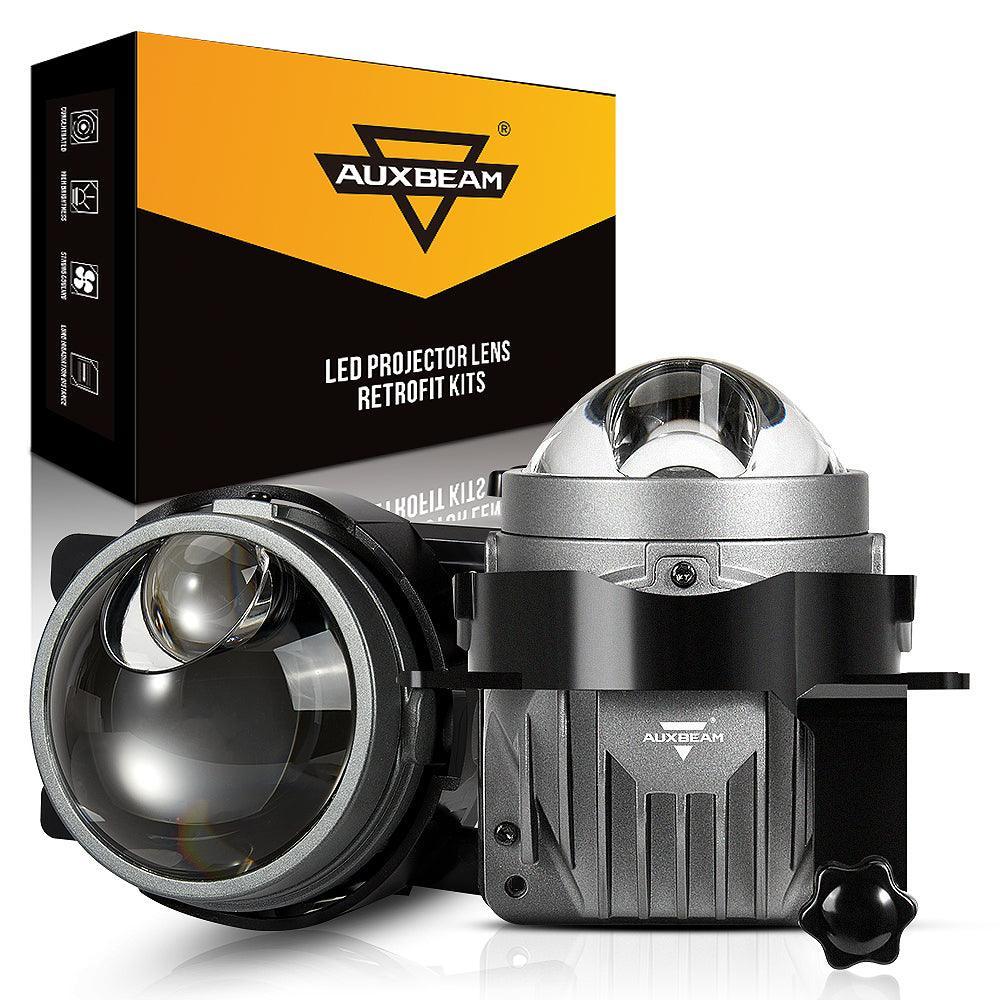 (2pcs/Set)3 Inch 86W 3 Inch 90W Bi-LED Projector Lens Fog Light 6000K Hyperboloid Lens Fog Light With High Beam Auxiliary -Honda Bracket
