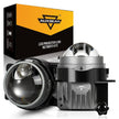 (2pcs/Set)3 Inch 86W 3 Inch 90W Bi-LED Projector Lens Fog Light 6000K Hyperboloid Lens Fog Light With High Beam Auxiliary -Honda Bracket
