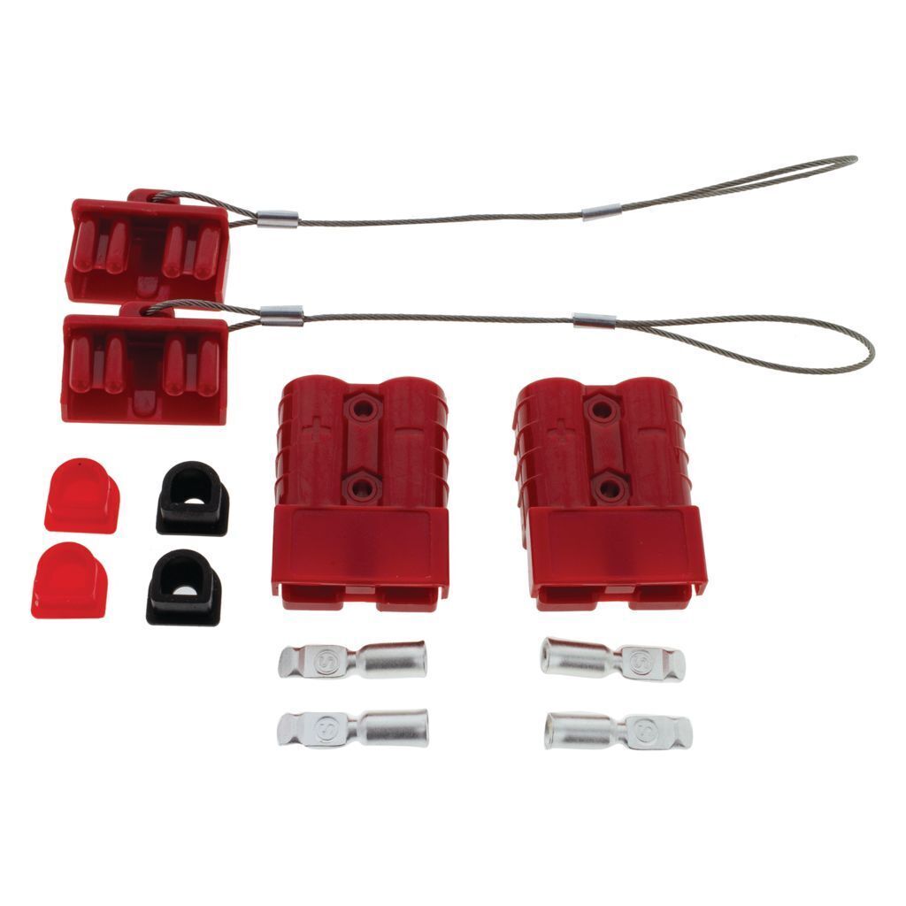 Pack 2 Red 50Amp Connector Kit