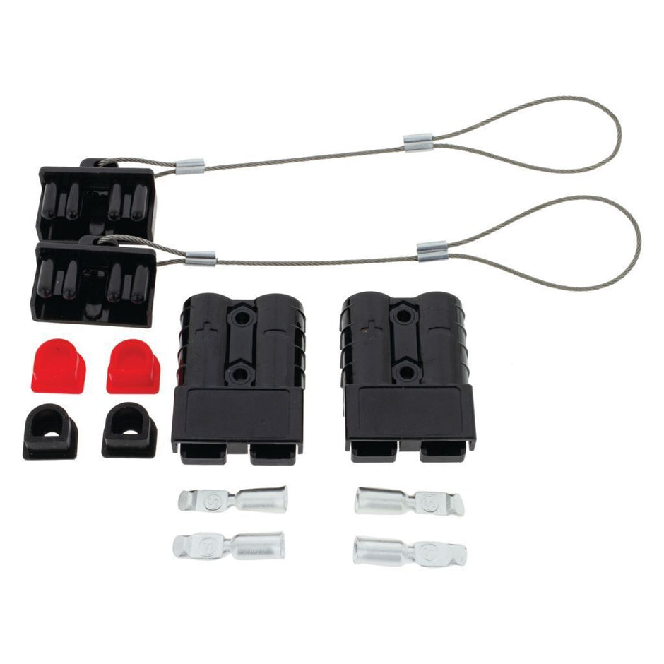 Pack 2 Blck 50Amp Connector Kit