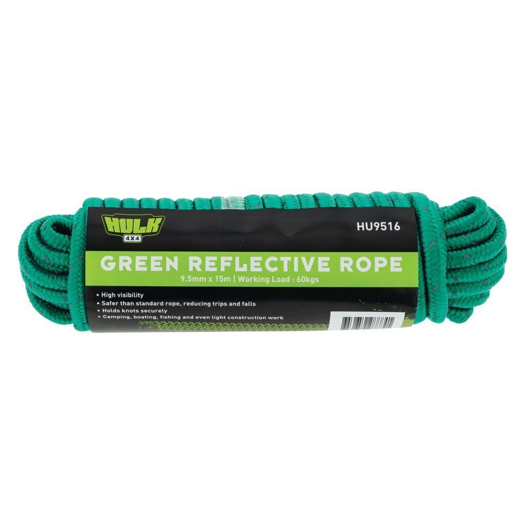 15 Metre Green Rope 9.5Mm