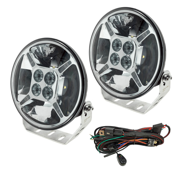 9" Round LED Driving Lamp Kit