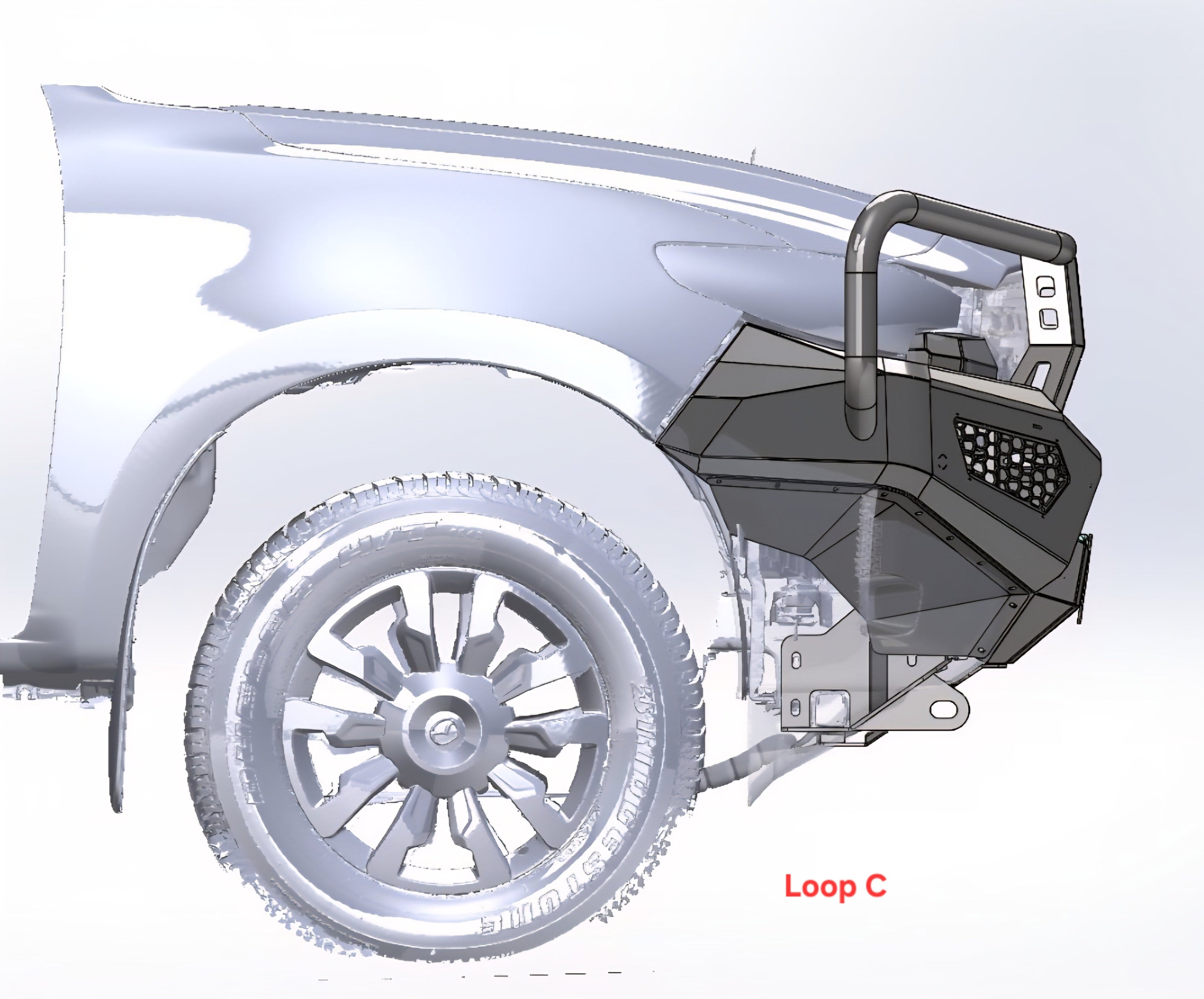 SLX Recon Bull Bar, Suitable For Mazda BT50 Face lift 2025 to current Triple loop