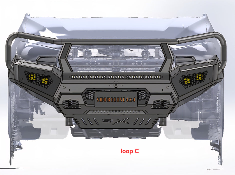 SLX Recon Bull Bar, Suitable For Mazda BT50 Face lift 2025 to current Triple loop