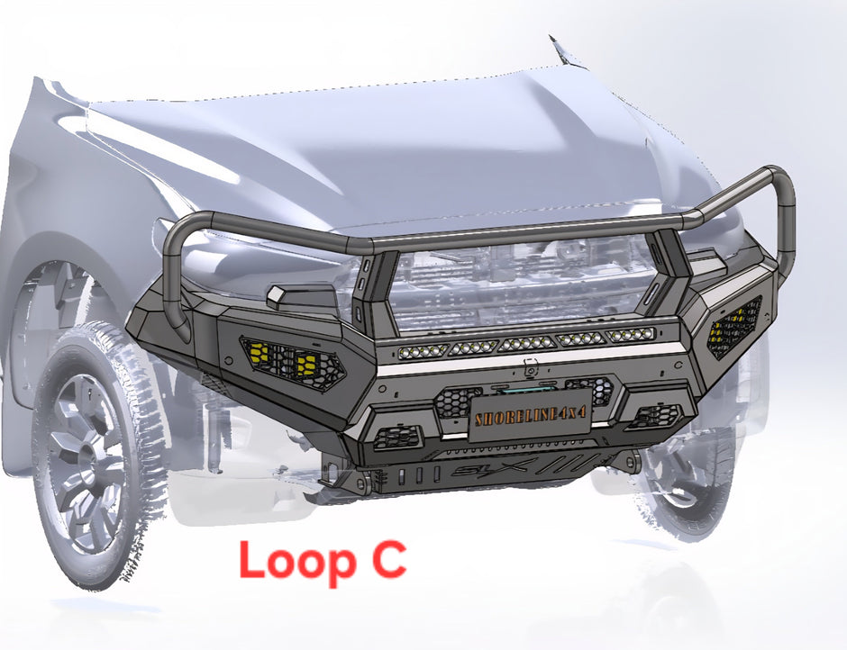 SLX Recon Bull Bar, Suitable For Mazda BT50 Face lift 2025 to current Triple loop