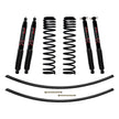 3 Inch Suspension Lift Kit 84-01 Cherokee XJ W/Front Dual Rate Long Travel Coil Springs Rear Add A Leafs Front and Rear Black Max Shocks Skyjacker