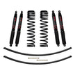 3 Inch Suspension Lift Kit 86-92 Comanche MJ W/Front Dual Rate Long Travel Coil Springs Rear Add A Leafs Front/Rear Black Max Shocks Skyjacker