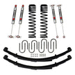 3 Inch Suspension Lift System 84-01 Cherokee XJ W/Front Dual Rate Long Travel Coil Springs Rear U-bolts Rear Leaf Springs Front/Rear M95 Monotube Shocks Skyjacker
