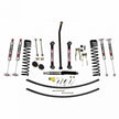 4.5 Inch Suspension Lift Kit 84-01 Cherokee XJ W/Front Dual Rate Long Travel Coil Springs Front Bump Stop Spacers Front Lower Control Arms Front Sway Bar End Links Front Adjust Track Bar Rear Shackles Rear Add A Leafs Front/Rear M95 Mono Shocks Skyjacker