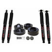 Polyurethane Spacer Leveling Kit 07-18 Wrangler JK 2 Inch Front Lift 3/4 Inch Rear Lift Incl. 2-Front B85 Shocks Skyjacker