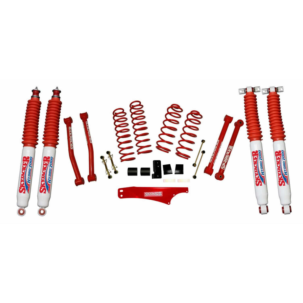 Skyjacker JK2501KCR-H Suspension Lift Kit Mountng Red Powder Skyjacker 07-18 Wrangler Other Shock Parts Brackets Includes: Series: Coated Suspensions