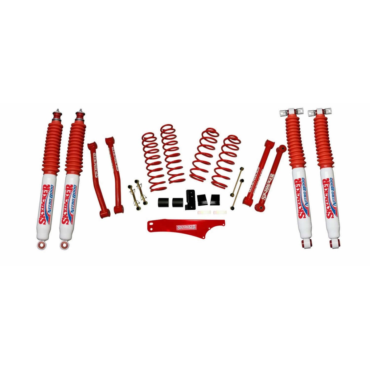 Skyjacker JK2501KCR-N Suspension Lift Kit Limited Red Skyjacker Other Lifetime Powdercoat 07-18 Wrangler Parts Suspensions JK Warranty Required Forsus