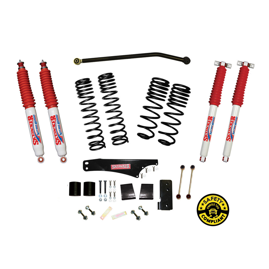 Skyjacker JK35BPNLT Location A Size Jeep 3.5-4 Inch Dual Rate Component Long Drive Country Sway 3.5 Rear Inch Wrangler Travel 2WD/4WD Barof Box Origin