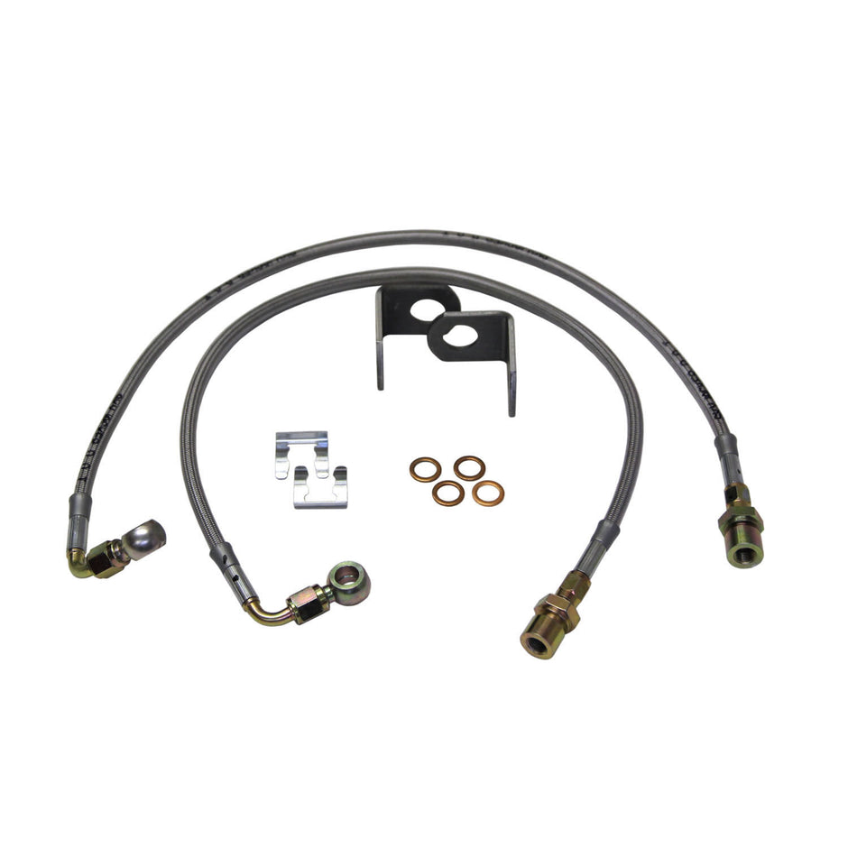Jeep JK Stainless Steel Brake Line 07-18 Wrangler JK Rear Lift Height 4-7 Inch Pair Skyjacker