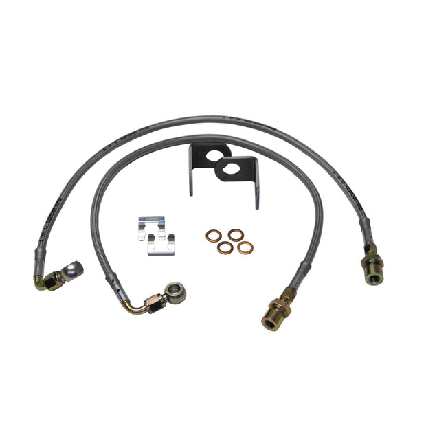 Jeep JK Stainless Steel Brake Line 07-18 Wrangler JK Rear Lift Height 4-7 Inch Pair Skyjacker