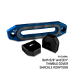 Jawse Fairlead Front Angle in Blue Pill and Gun Gray