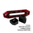 Jawse Fairlead Front Angle in Red Rum and Black Hole