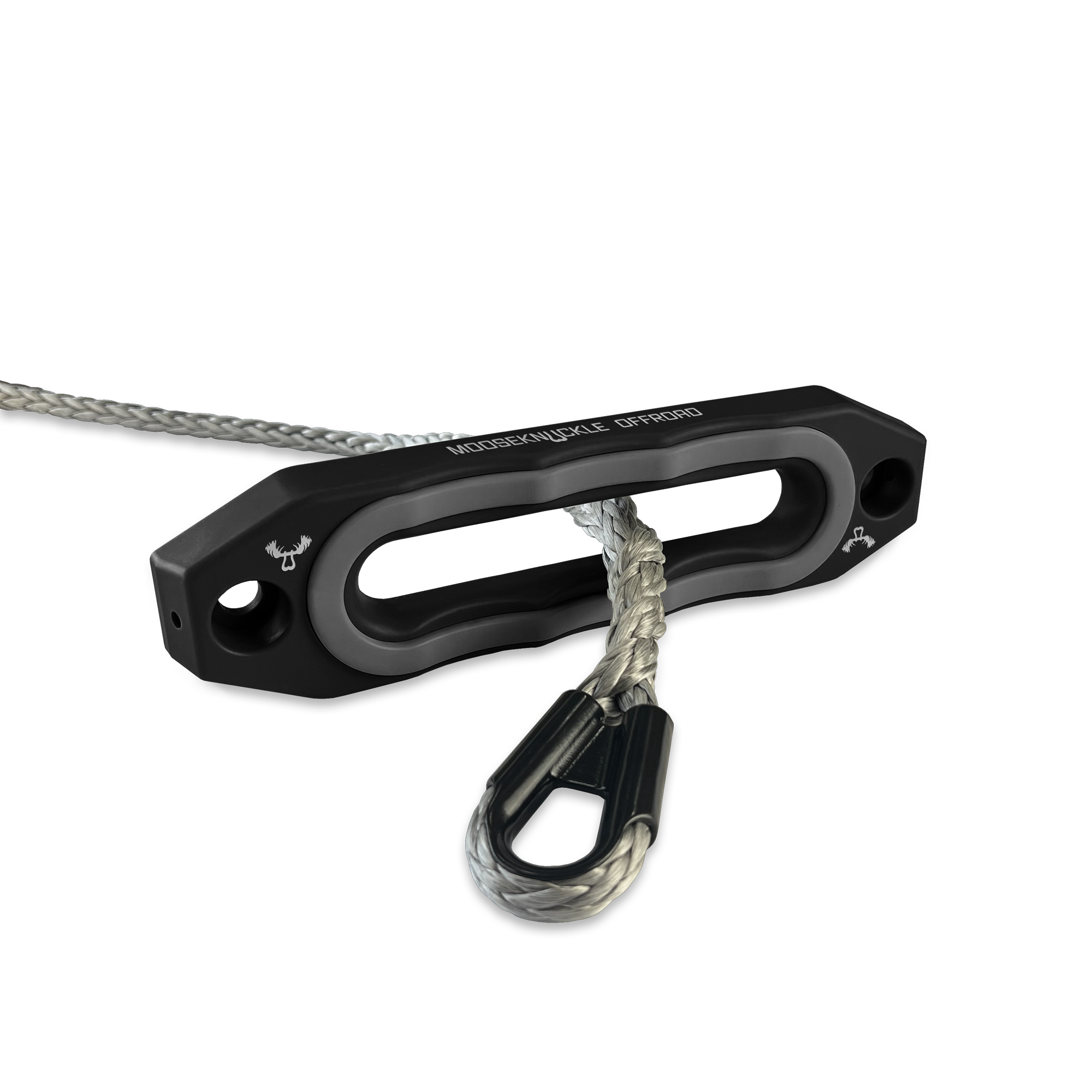 Jawse Fairlead and Front Body Rope Thimble in Black Lung and Gun Gray